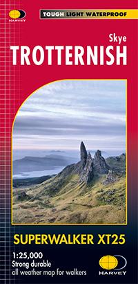 Carte de randonnée - Trotternish, Storr (île de Skye) XT25 | Harvey Maps - Superwalker maps carte pliée Harvey Maps 