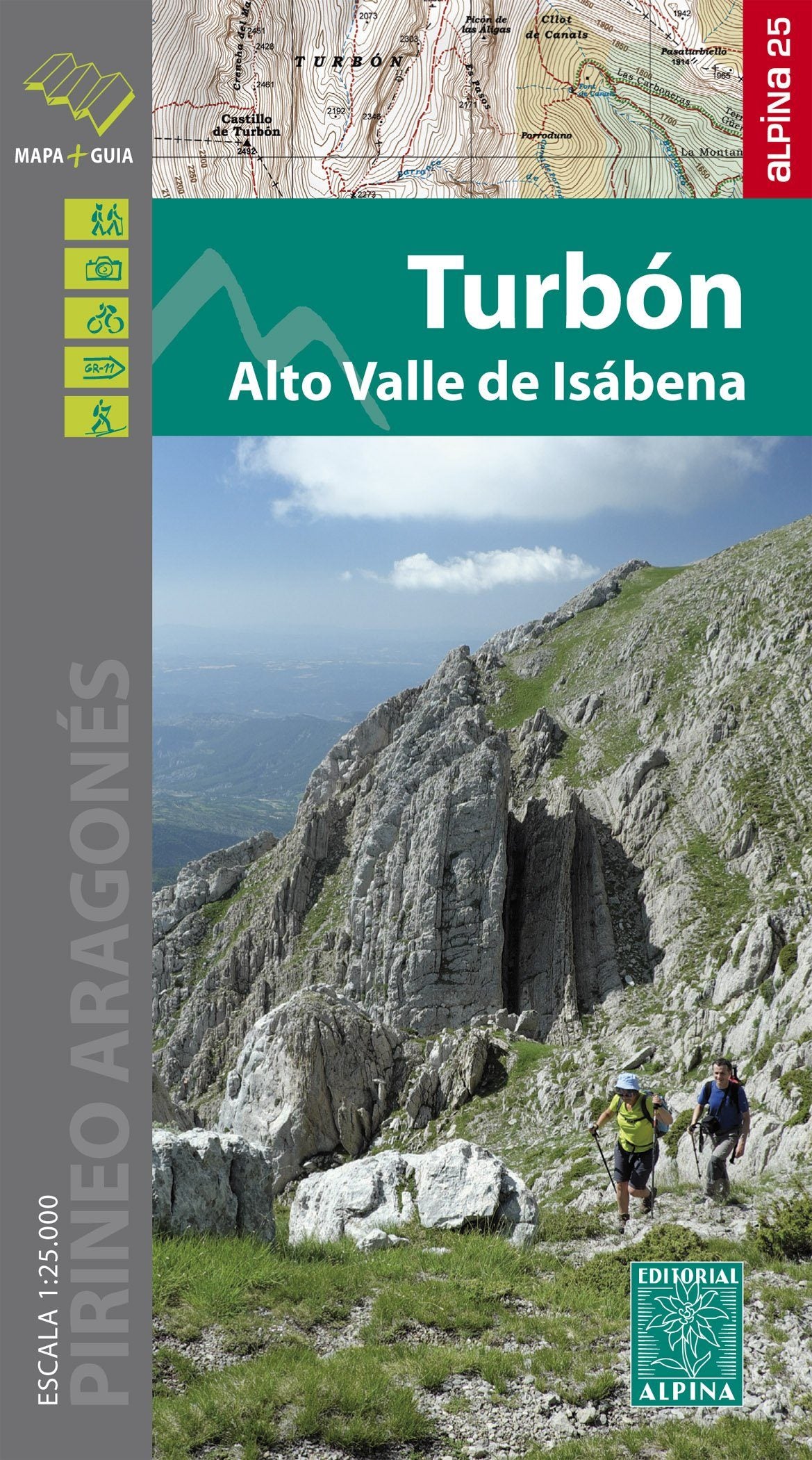 Carte de randonnée - Turbon, Alto Valle de Isabena | Alpina carte de randonnée Editorial Alpina