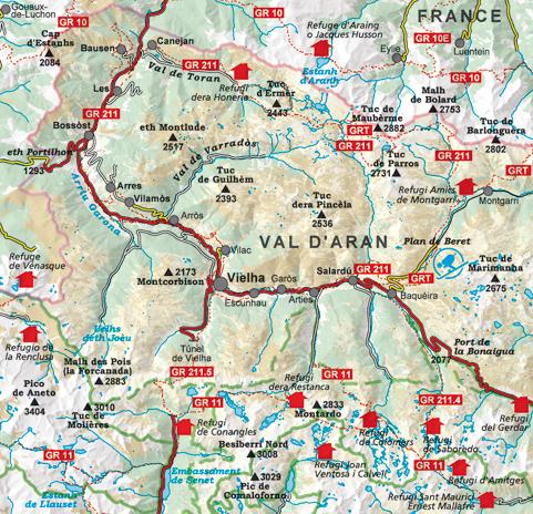 Carte de randonnée - Val d'Aran (Pyrénées Catalanes) | Alpina carte de randonnée Editorial Alpina
