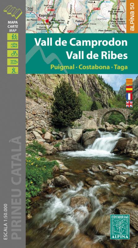 Carte de randonnée - Vall de Camprodon, Vall de Ribes (Pyrénées catalanes) | Alpina carte de randonnée Editorial Alpina