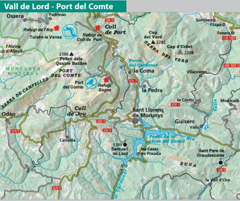Carte de randonnée - Vall de Lord, Port del Comte (Pyrénées catalanes) | Alpina carte de randonnée Editorial Alpina