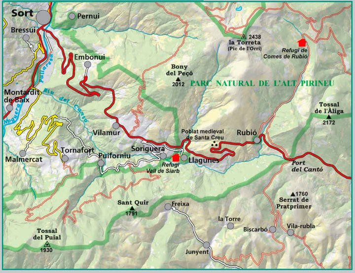 Carte de randonnée - Vall de Siarb, Museu de Camins (Pyrénées catalanes) | Alpina carte pliée Editorial Alpina 