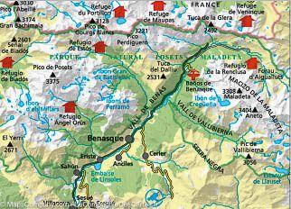 Carte de randonnée - Vallée de Benasque (Pyrénées aragonaises, Espagne) | Alpina carte de randonnée Editorial Alpina