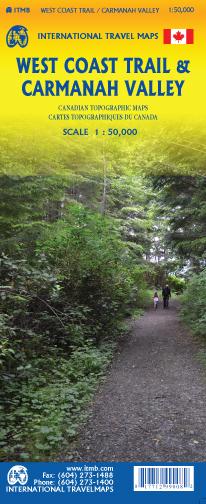 Carte de randonnée - West Coast Trail & Carmanah Valley (Colombie Britannique) | ITM carte de randonnée ITM