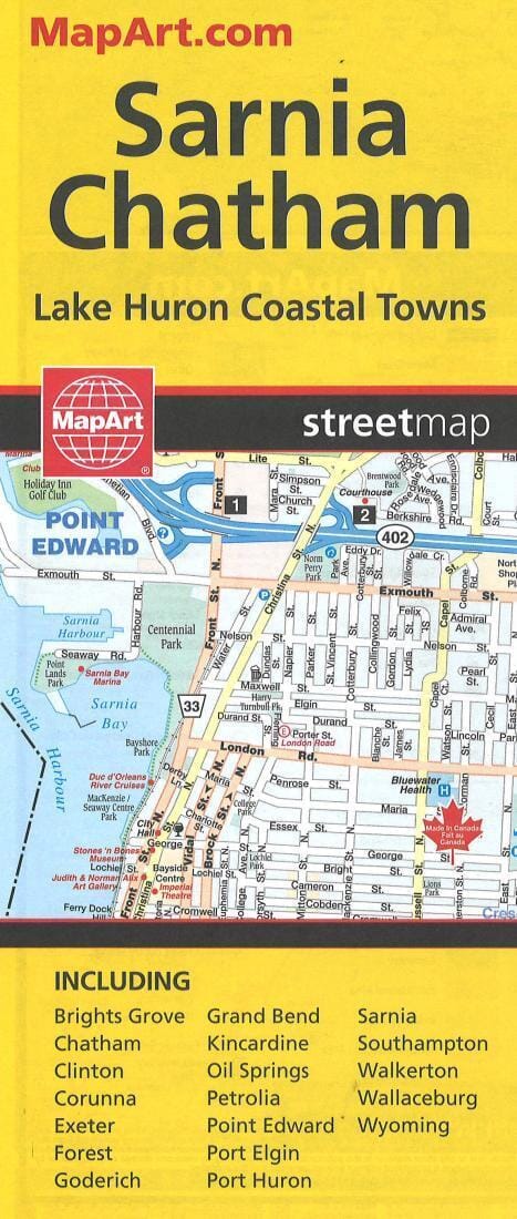 Carte de Sarnia/Chatham | Canadian Cartographics Corporation plan de ville Canadian Cartographics Corporation Default Title
