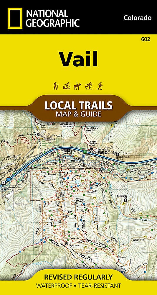 Carte de Vail [Local Trails] | National Geographic carte routière National Geographic