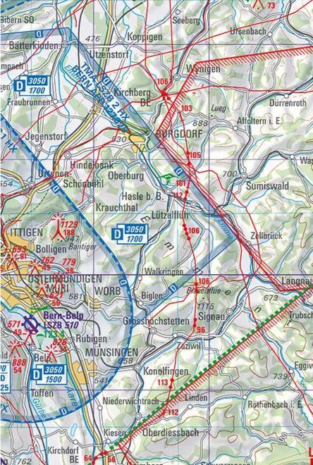 Carte de vol à voile - Suisse | Swisstopo carte routière Swisstopo