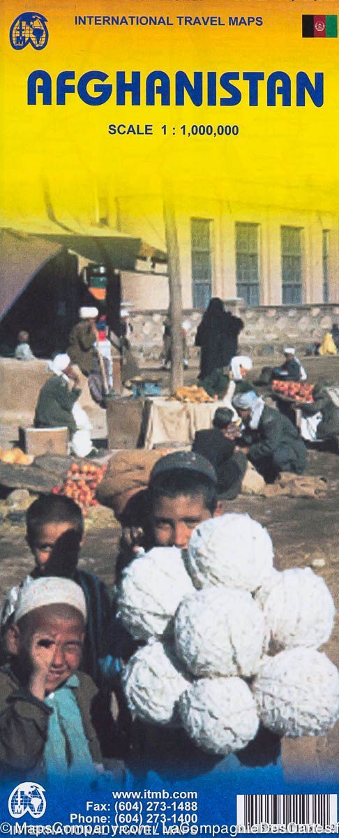 Carte de voyage - Afghanistan | ITM carte routière ITM