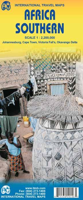 Carte de voyage - Afrique Australe | ITM carte routière ITM