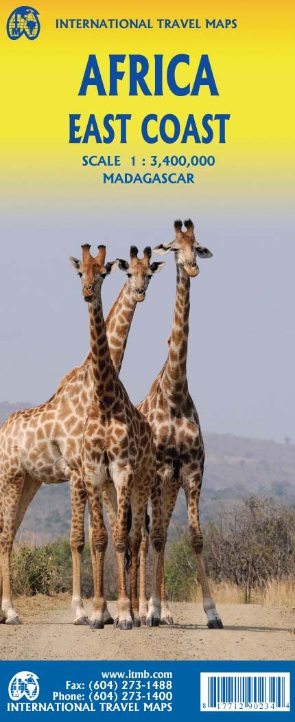 Carte de voyage - Afrique de l'Est | ITM carte routière ITM