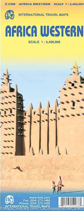 Carte de voyage - Afrique de l'Ouest | ITM carte routière ITM
