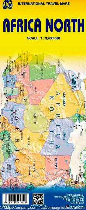 Carte de voyage - Afrique du Nord | ITM carte routière ITM