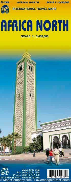 Carte de voyage - Afrique du Nord | ITM carte routière ITM