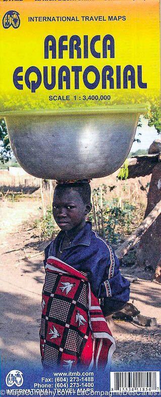 Carte de voyage - Afrique Equatoriale | ITM carte routière ITM