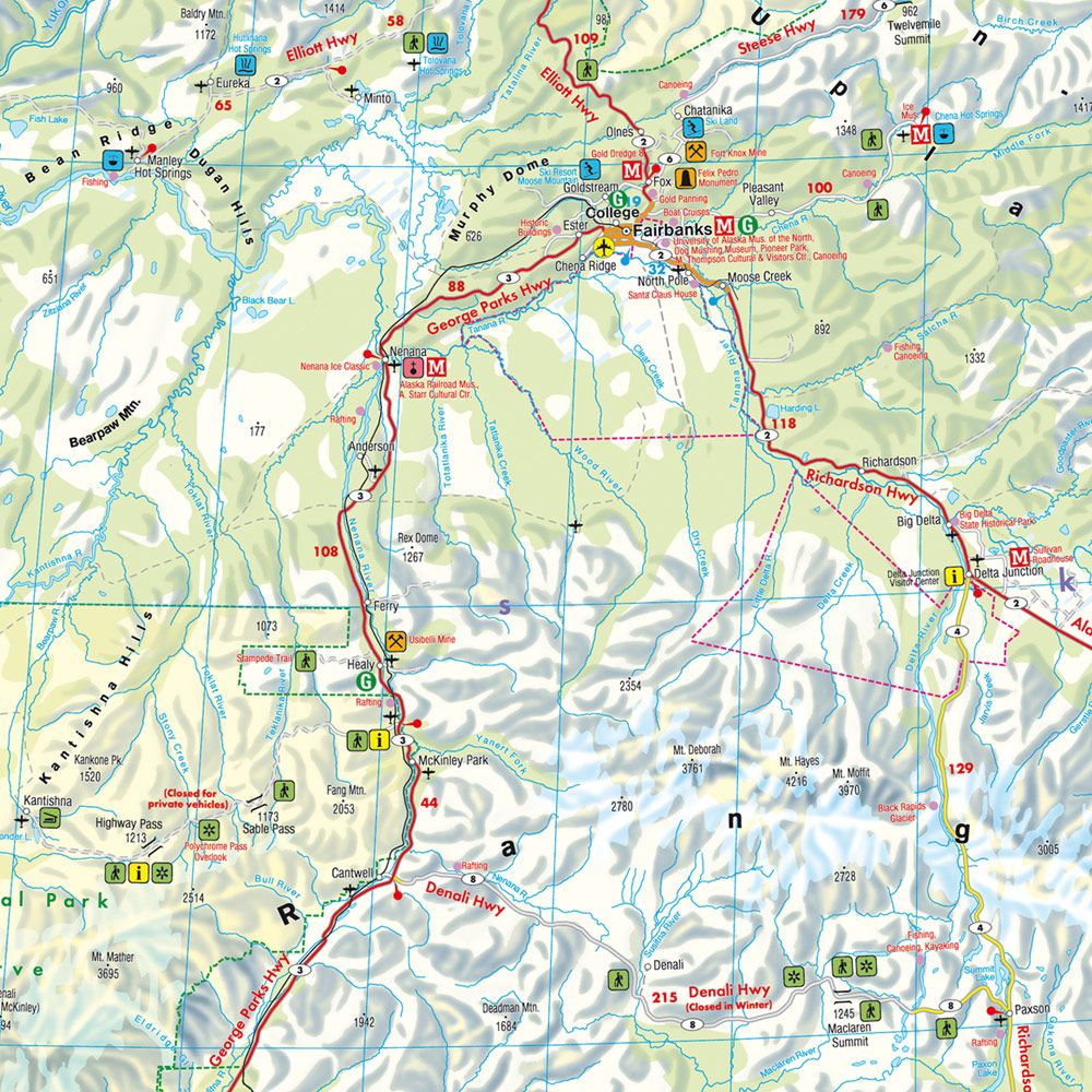 Carte de voyage - Alaska | Freytag & Berndt carte routière Freytag & Berndt