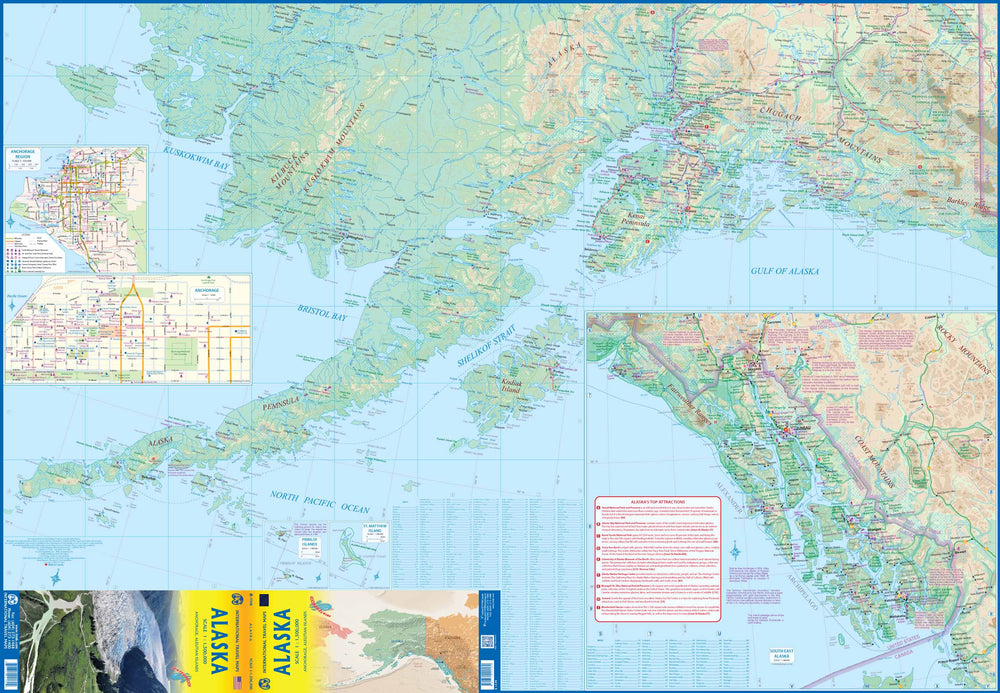 Carte de voyage - Alaska | ITM carte pliée ITM 