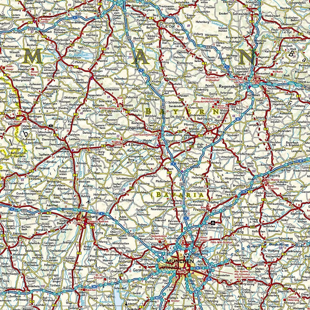 Carte de voyage - Allemagne | National Geographic carte routière National Geographic