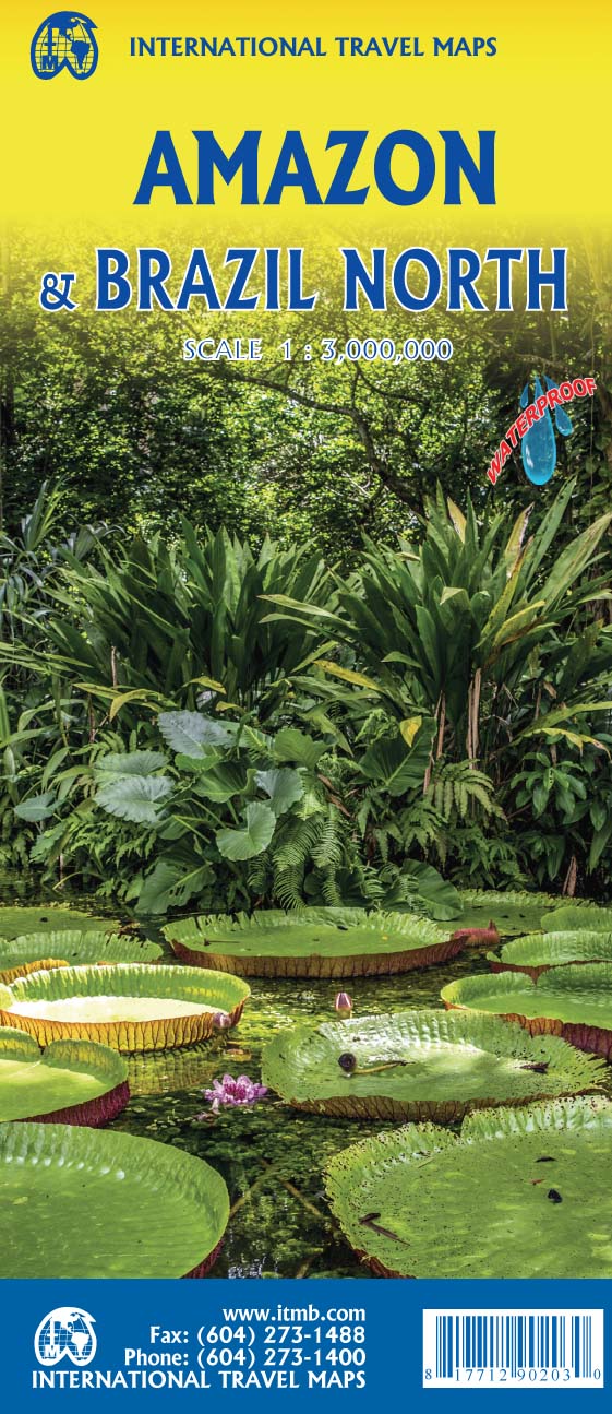 Carte de voyage - Amazonie & Brésil Nord | ITM carte routière ITM