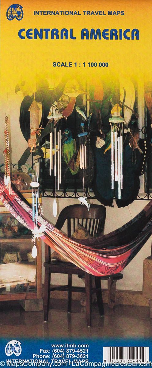 Carte de voyage - Amérique Centrale | ITM carte routière ITM