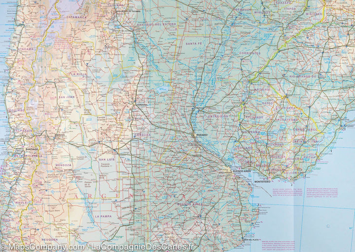 Carte de voyage - Amérique du Sud | ITM carte pliée ITM 