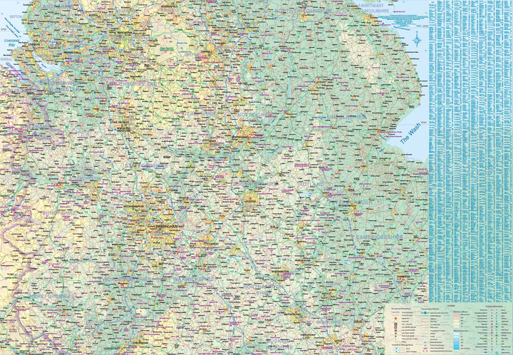 Carte de voyage - Angleterre Sud-est & Midlands (routes et chemins de fer) | ITM carte pliée ITM 