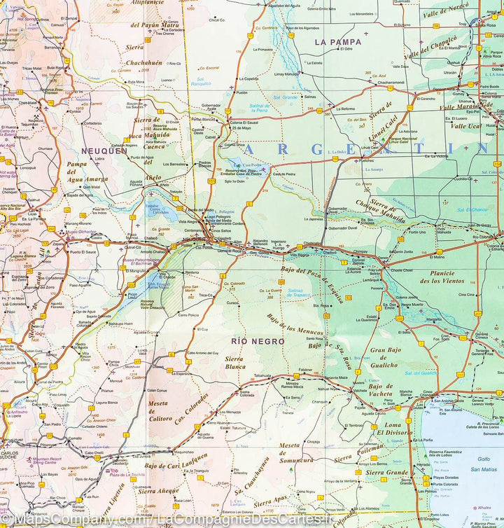 Carte de voyage - Argentine Sud & Terre de feu | ITM carte pliée ITM 