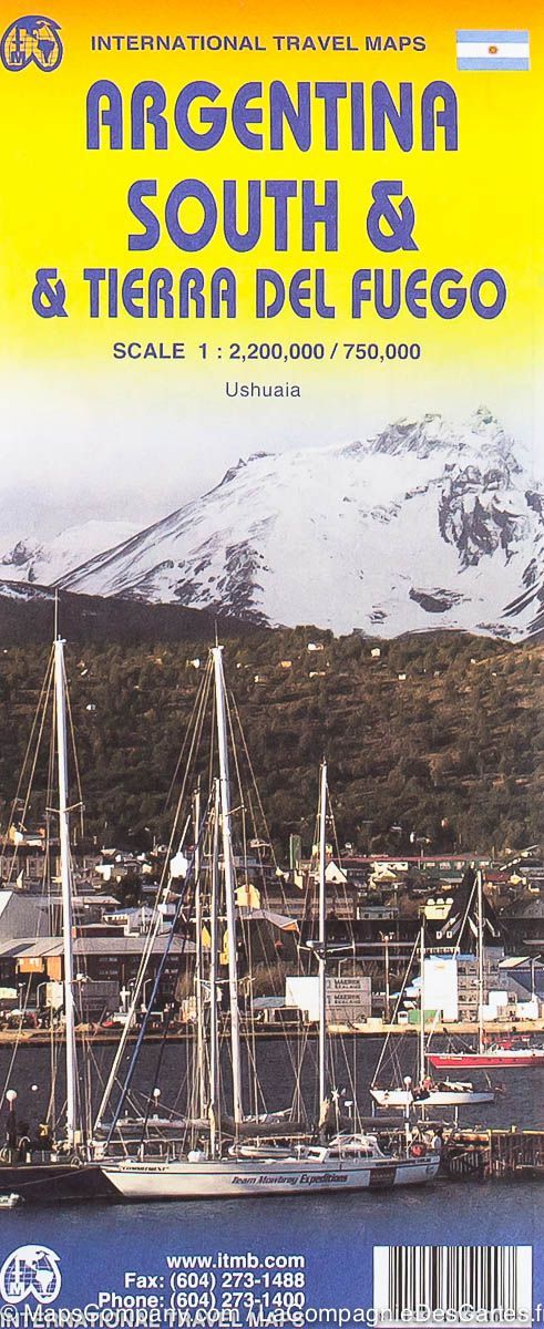 Carte de voyage - Argentine Sud & Terre de feu | ITM carte pliée ITM 