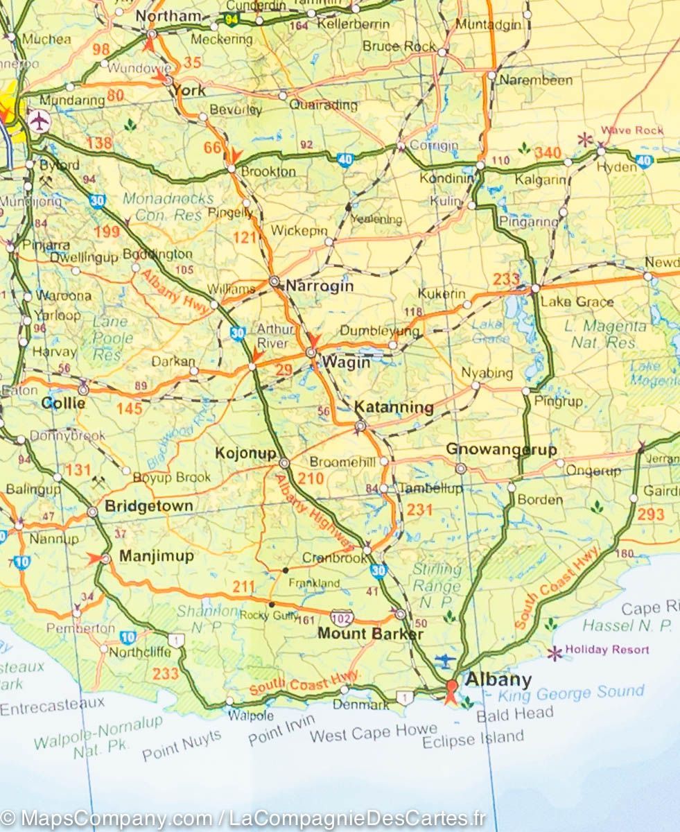 Carte de voyage - Australie | ITM carte pliée ITM 