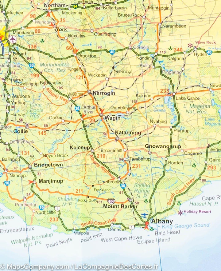 Carte de voyage - Australie | ITM carte pliée ITM 