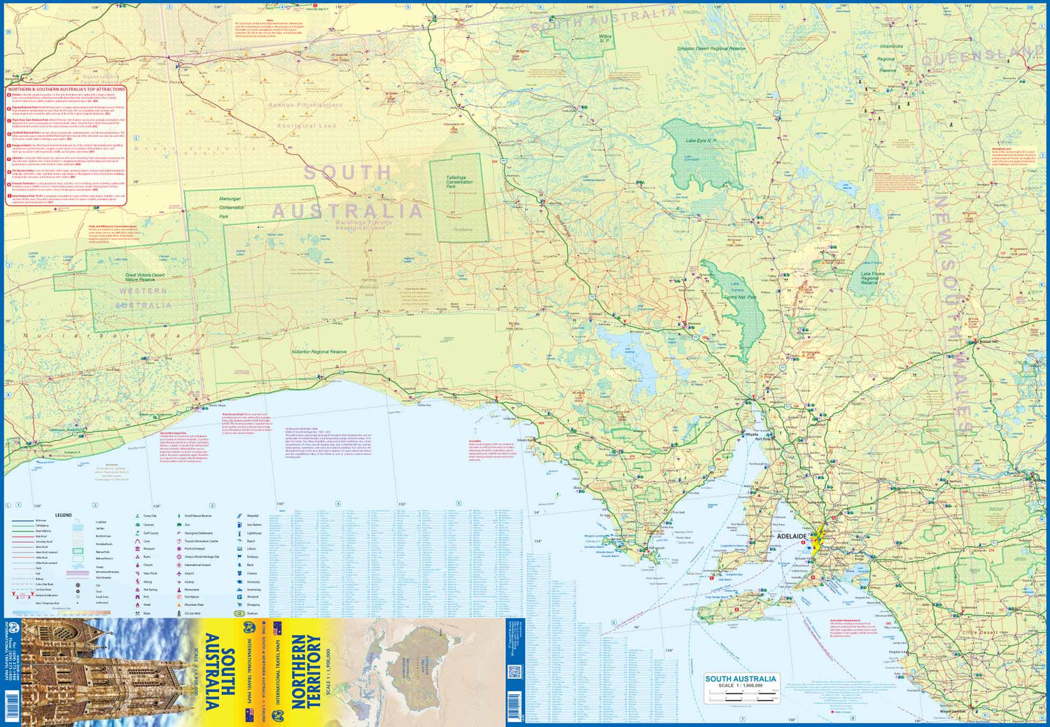Carte de voyage - Australie Méridionale & Territoire du Nord | ITM carte routière ITM