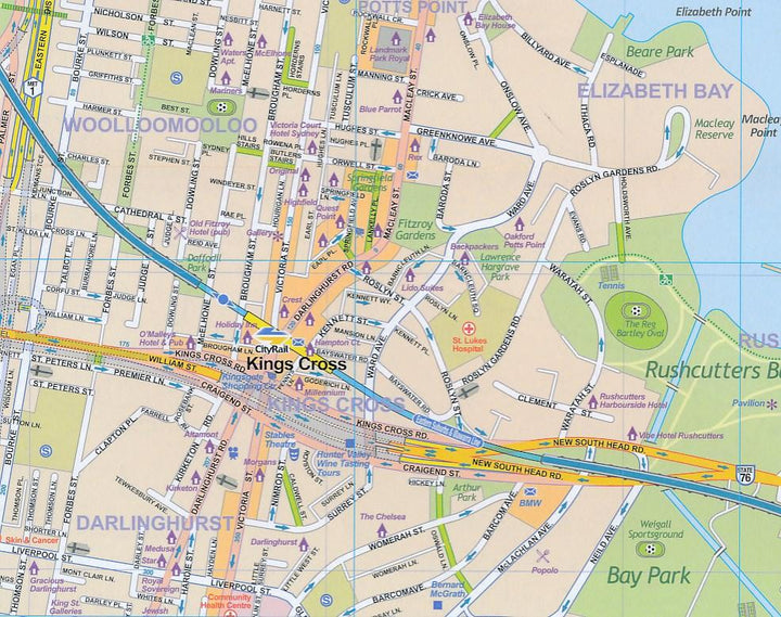 Plan de Sydney & Carte du sud-est de l'Australie | ITM - La Compagnie des Cartes