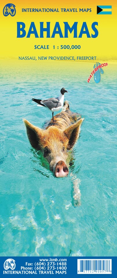 Carte de voyage - Bahamas | ITM carte pliée ITM 