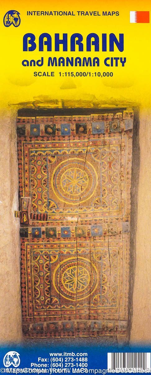 Carte de voyage - Bahreïn & Plan de Manama | ITM carte routière ITM