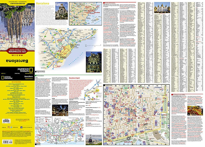 Carte de voyage - Barcelone (Espagne) | National Geographic Maps carte pliée National Geographic 