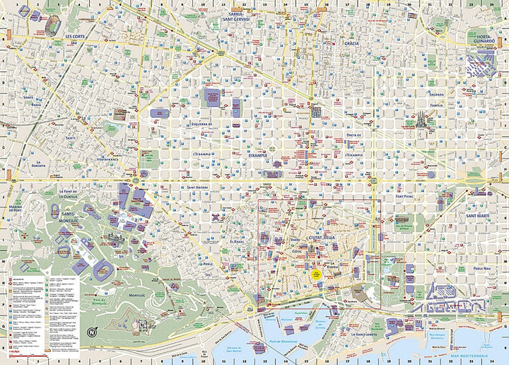Carte de voyage - Barcelone (Espagne) | National Geographic Maps carte pliée National Geographic 