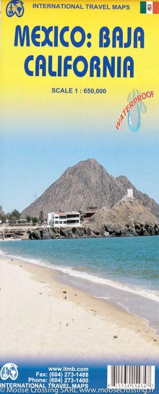 Carte de voyage - Basse Californie (Mexique) | ITM carte pliée ITM 