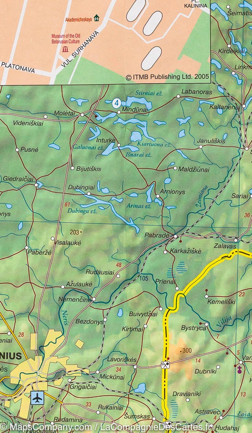 Carte de voyage - Biélorussie | ITM carte routière ITM