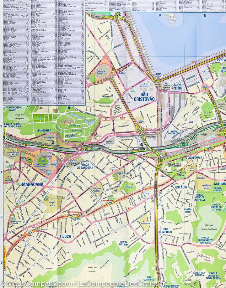 Plan de Rio de Janeiro &#038; Carte de la côte est du Brésil | ITM - La Compagnie des Cartes