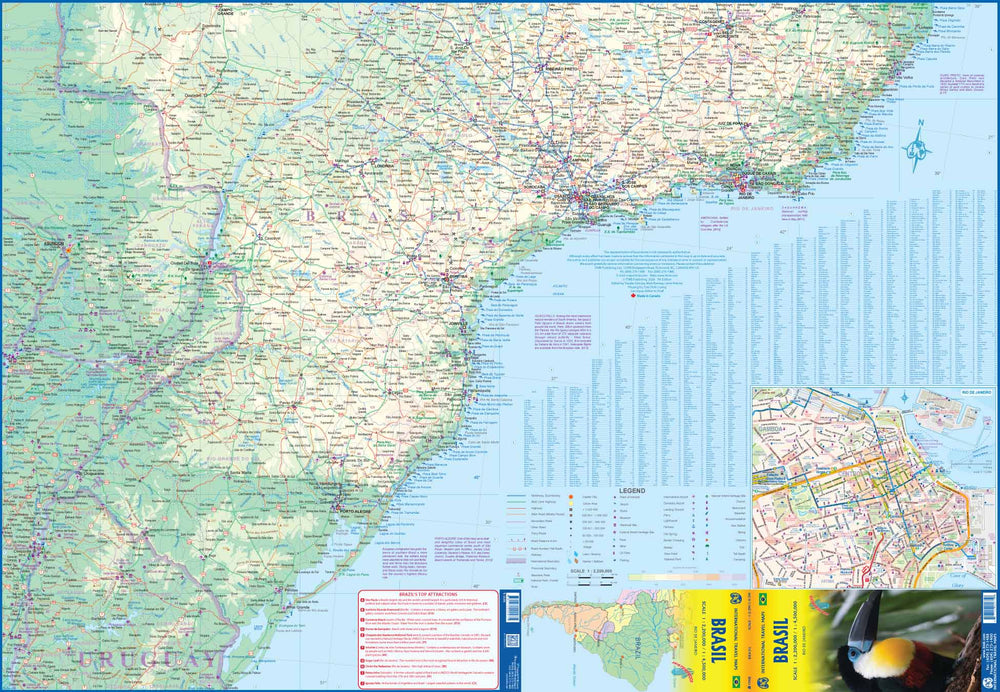 Carte de voyage - Brésil | ITM carte pliée ITM 