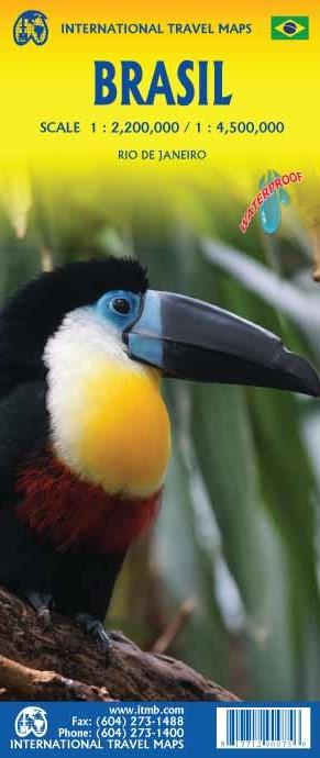 Carte de voyage - Brésil | ITM carte routière ITM