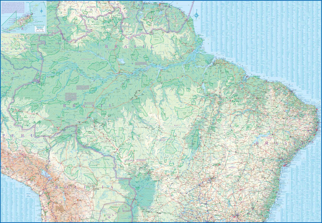 Carte de voyage - Brésil | ITM carte pliée ITM 