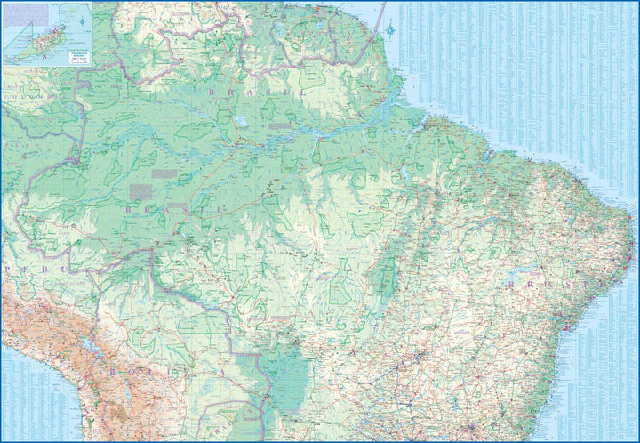 Carte de voyage - Brésil | ITM carte pliée ITM 