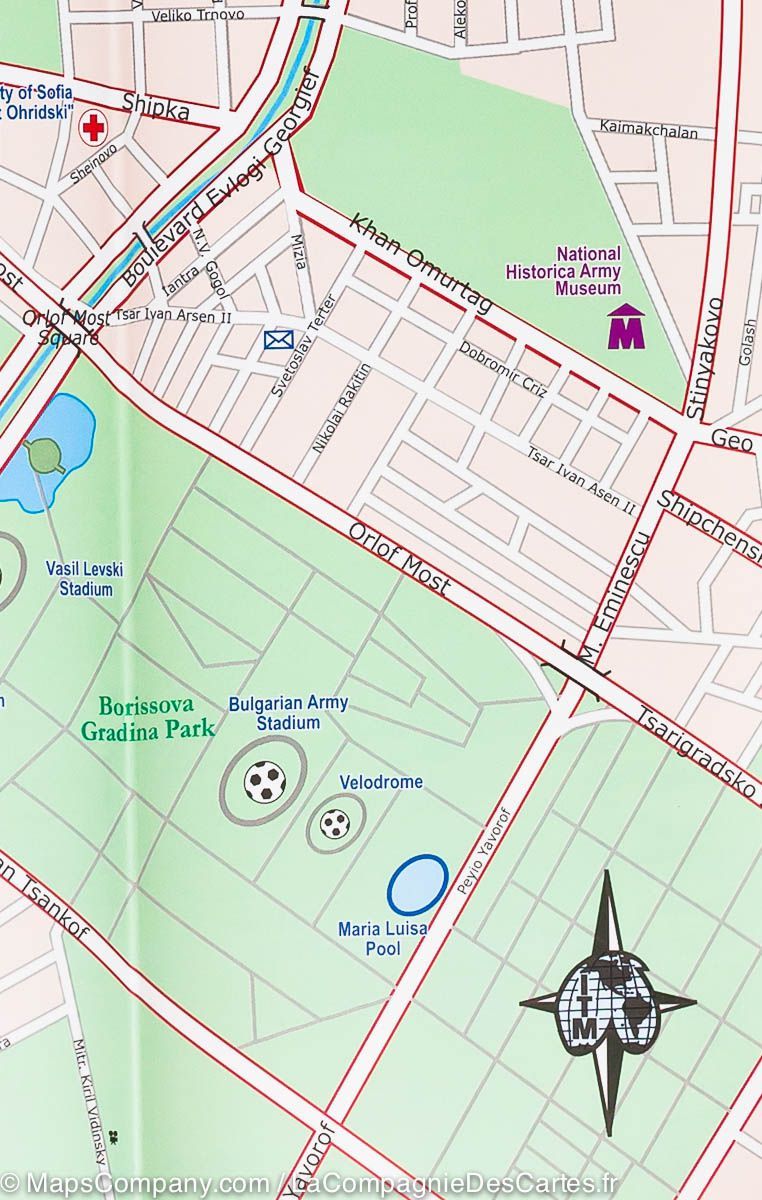 Carte de voyage - Bulgarie | ITM carte routière ITM