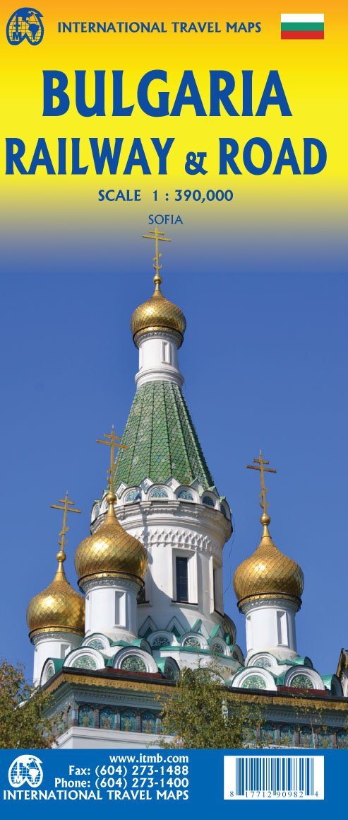 Carte de voyage - Bulgarie | ITM carte routière ITM