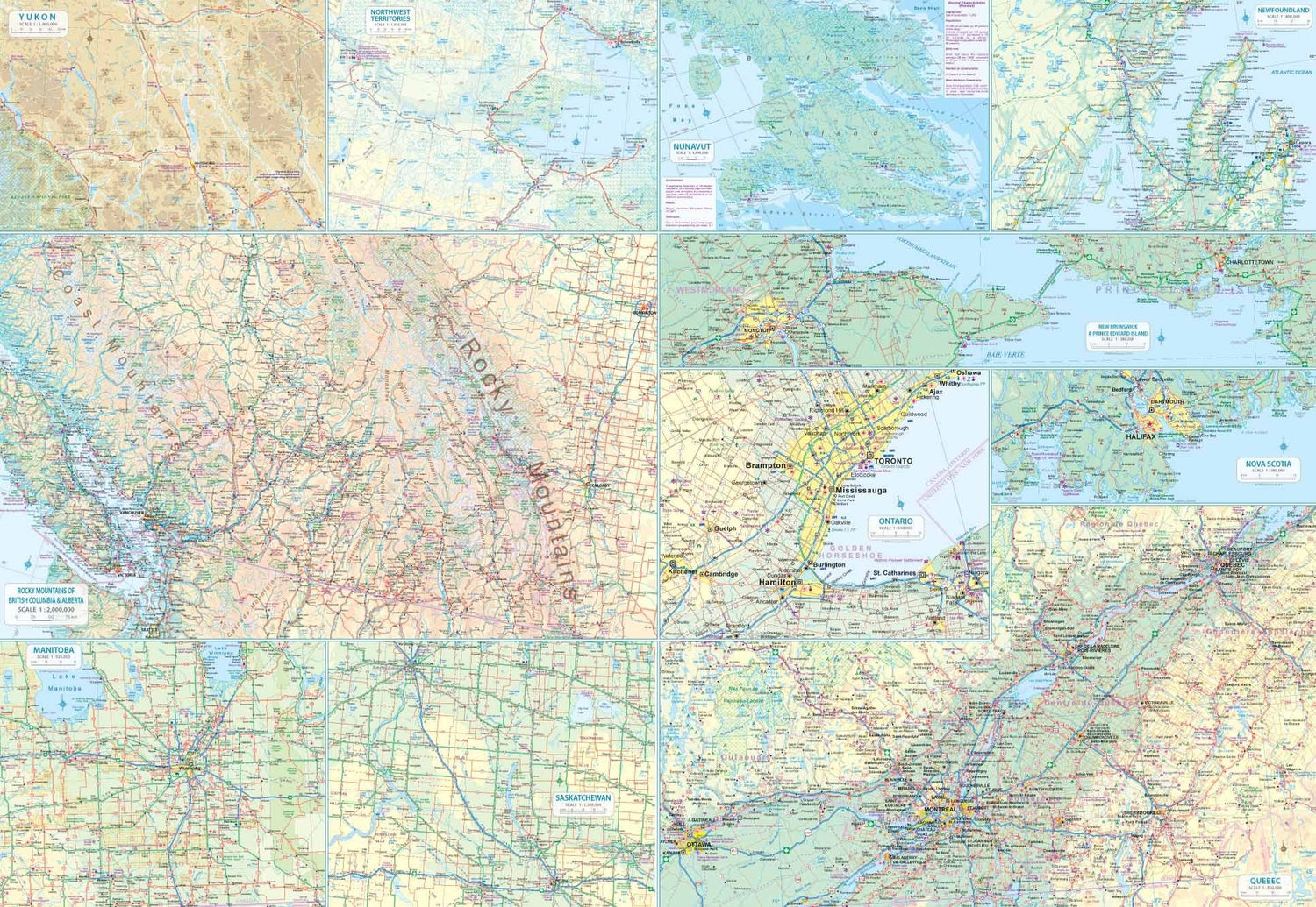 Carte de voyage - Canada | ITM carte routière ITM