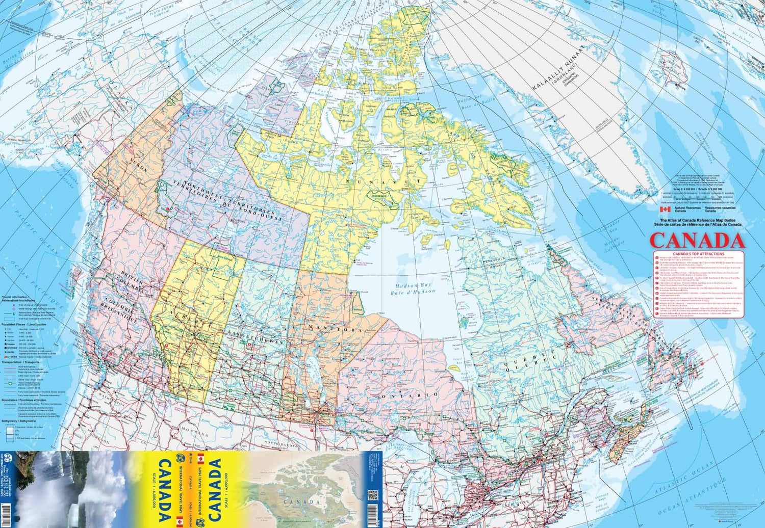 Carte de voyage - Canada | ITM carte routière ITM