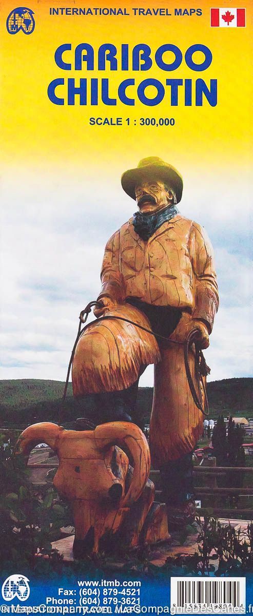 Carte du Cariboo Chilcotin (Canada) | ITM - La Compagnie des Cartes