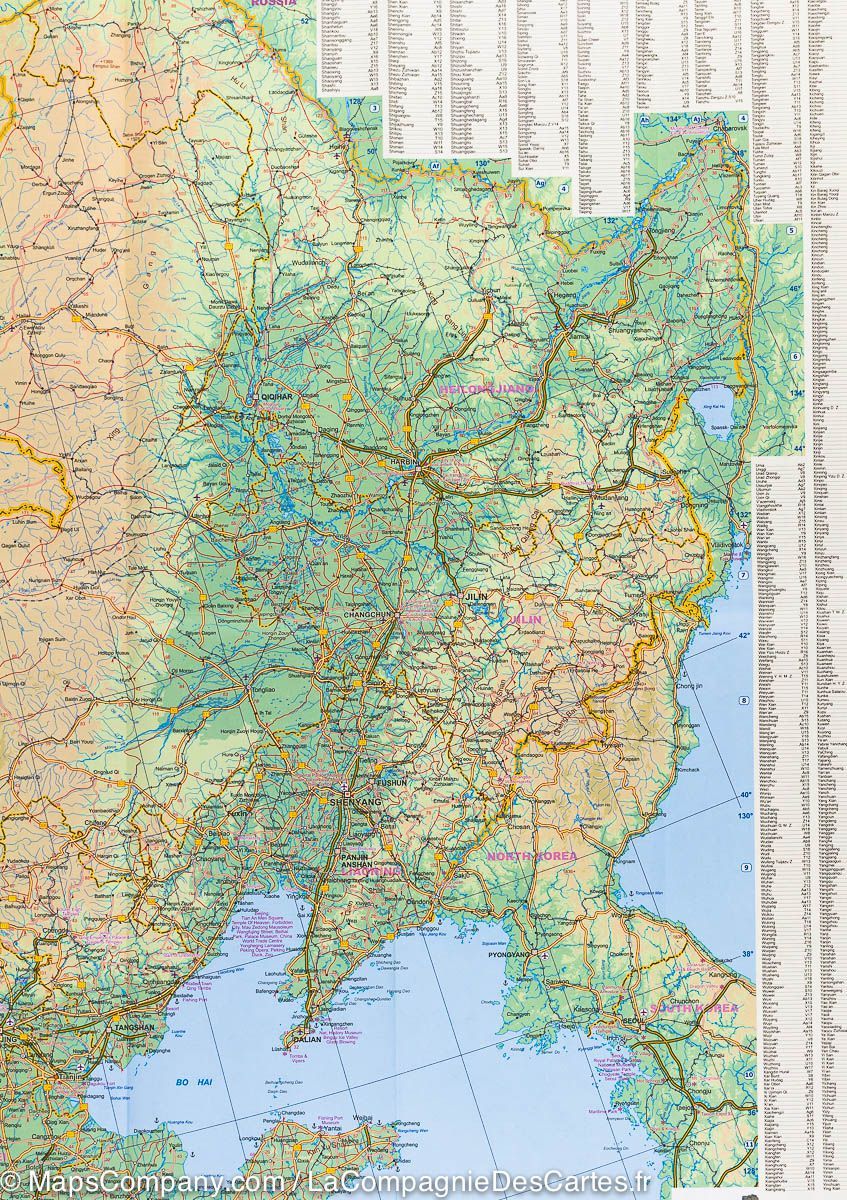 Carte de voyage - Chine | ITM carte routière ITM