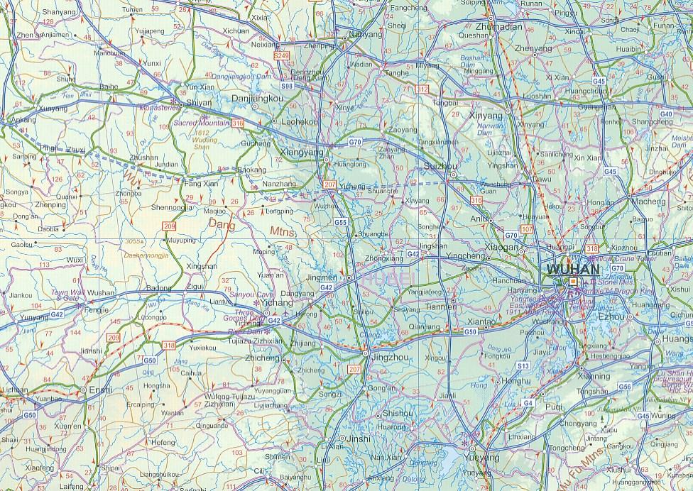 Carte de voyage - Chine | ITM carte routière ITM