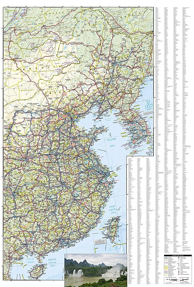 Carte de voyage de la Chine | National Geographic - La Compagnie des Cartes